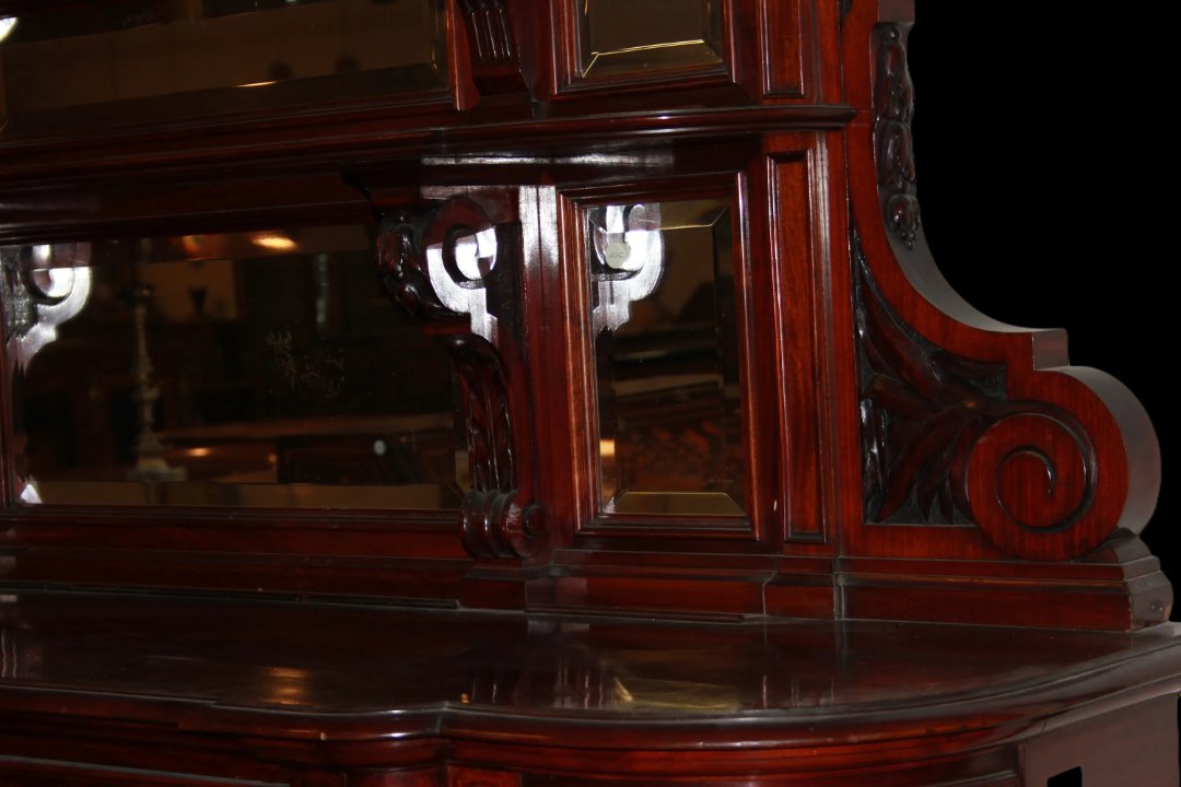 Paire De Grandes buffets De La Mi-19e Siècle En Acajou De Style Louis-philippe-photo-2