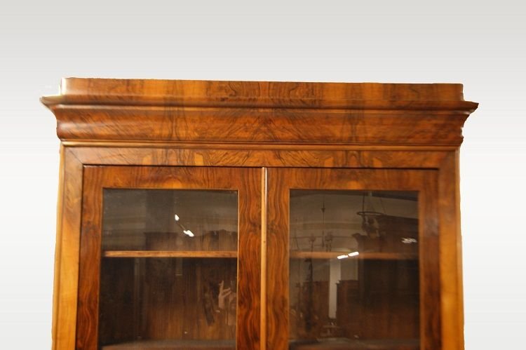 Showcase Bookcase With 2 Doors, French From The First Half Of The 1800s, In The Directorie Styl-photo-2