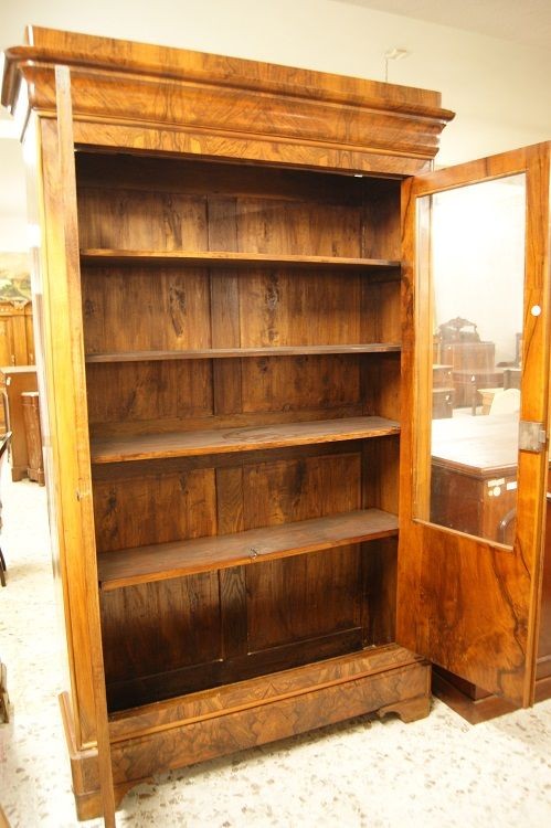 Showcase Bookcase With 2 Doors, French From The First Half Of The 1800s, In The Directorie Styl-photo-1
