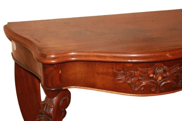 Elegant Small French Console Table From The Second Half Of The 1800s, Louis Philippe Style-photo-2