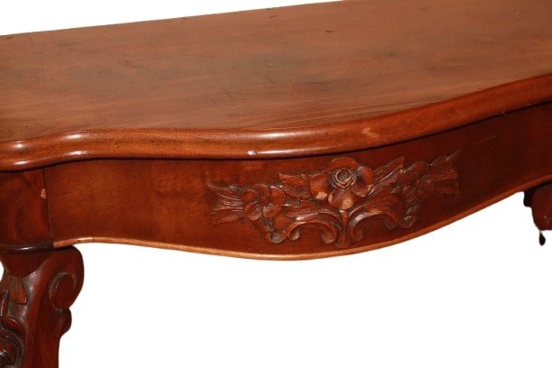 Elegant Small French Console Table From The Second Half Of The 1800s, Louis Philippe Style-photo-3