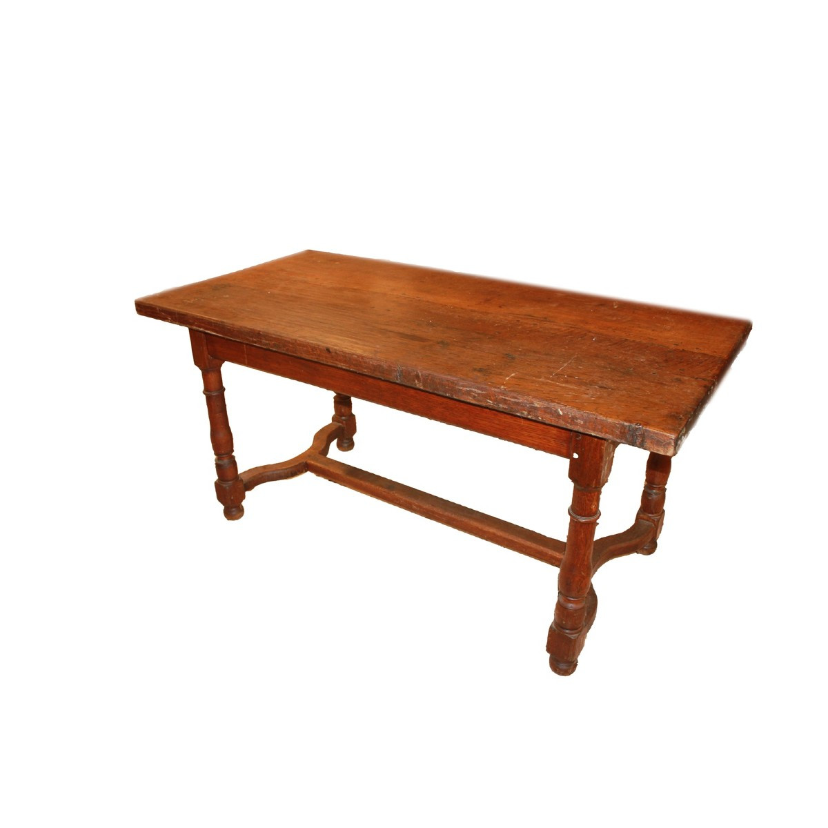 Rustic French Oak Table – Early 19th Century