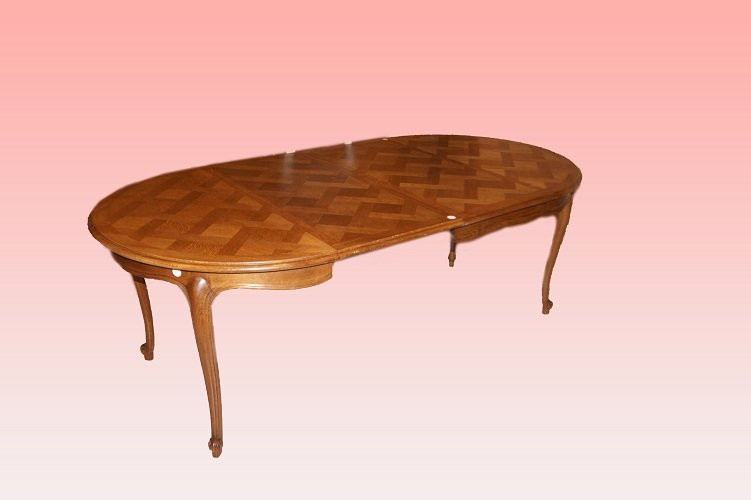 French Extendable Circular Table From The Late 1800s To The Early 1900s, In Provençal Style-photo-3