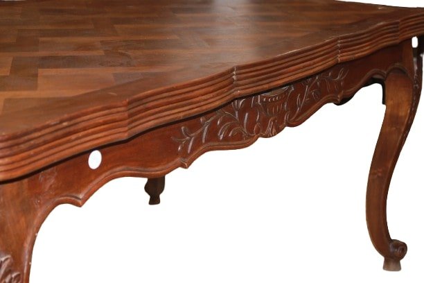 French Provençal Extendable Rectangular Table In Walnut, Late 19th / Early 20th Century-photo-3