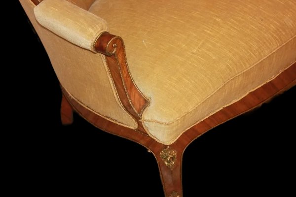 French Living Room From The Second Half Of The 19th Century, Louis XV Style In Rosewood-photo-1