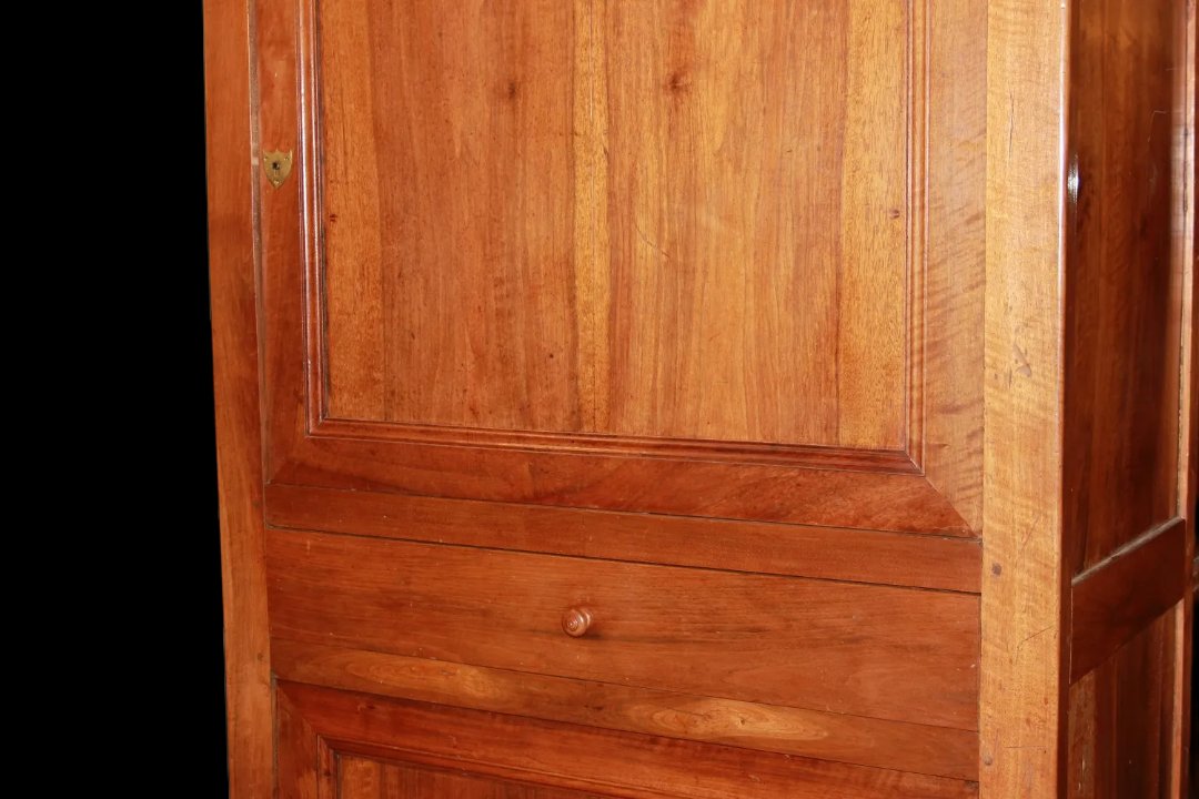 Armoire Grand Buffet Haut De Style Louis-philippe Français En Bois De Noyer-photo-4