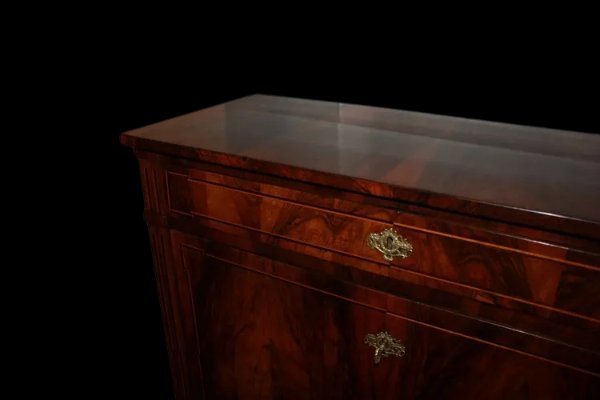 Beautiful French Secretaire From The Late 18th Century In Louis XVI Style, Made Of Flame Walnut-photo-6