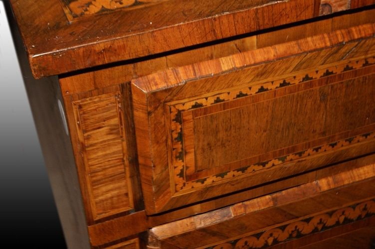 Extraordinary Masterpiece Of Italian Cabinetmaking Of The 1700s Attributable To The School-photo-4