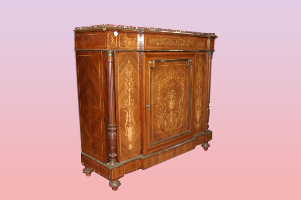 Enfilade Français De Style Louis XVI En Bois De Violette Annes 1800-photo-3