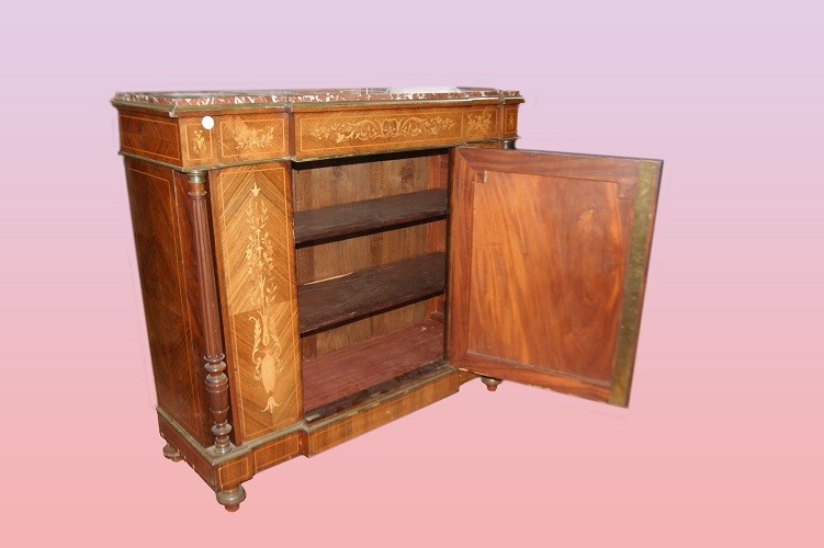Enfilade Français De Style Louis XVI En Bois De Violette Annes 1800-photo-1
