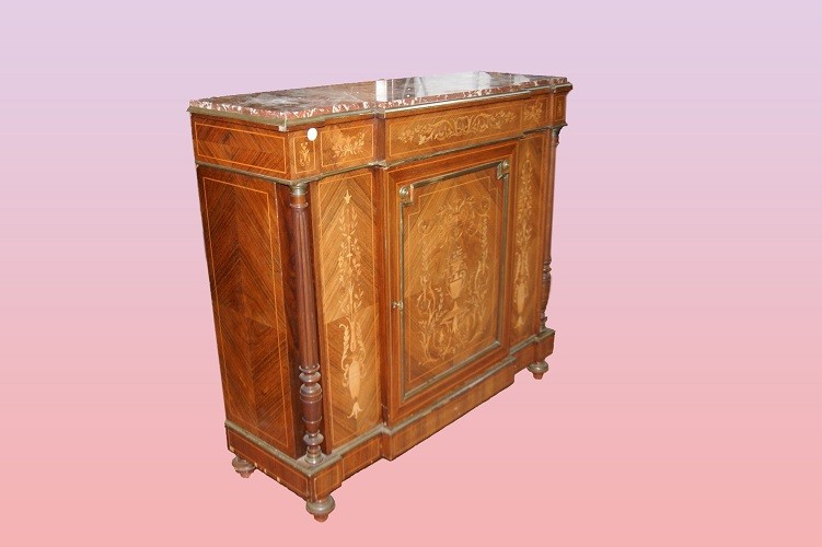 Enfilade Français De Style Louis XVI En Bois De Violette Annes 1800