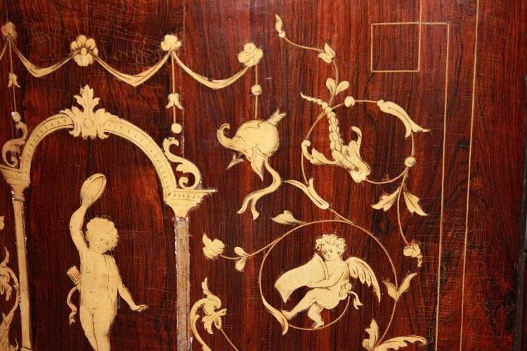 Beautiful Lombardian Italian Corner Cabinet From The Second Half Of The 18th Century-photo-1