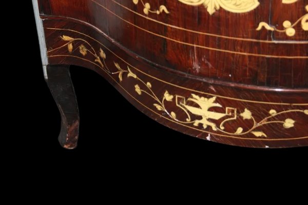 Beautiful Lombardian Italian Corner Cabinet From The Second Half Of The 18th Century-photo-4