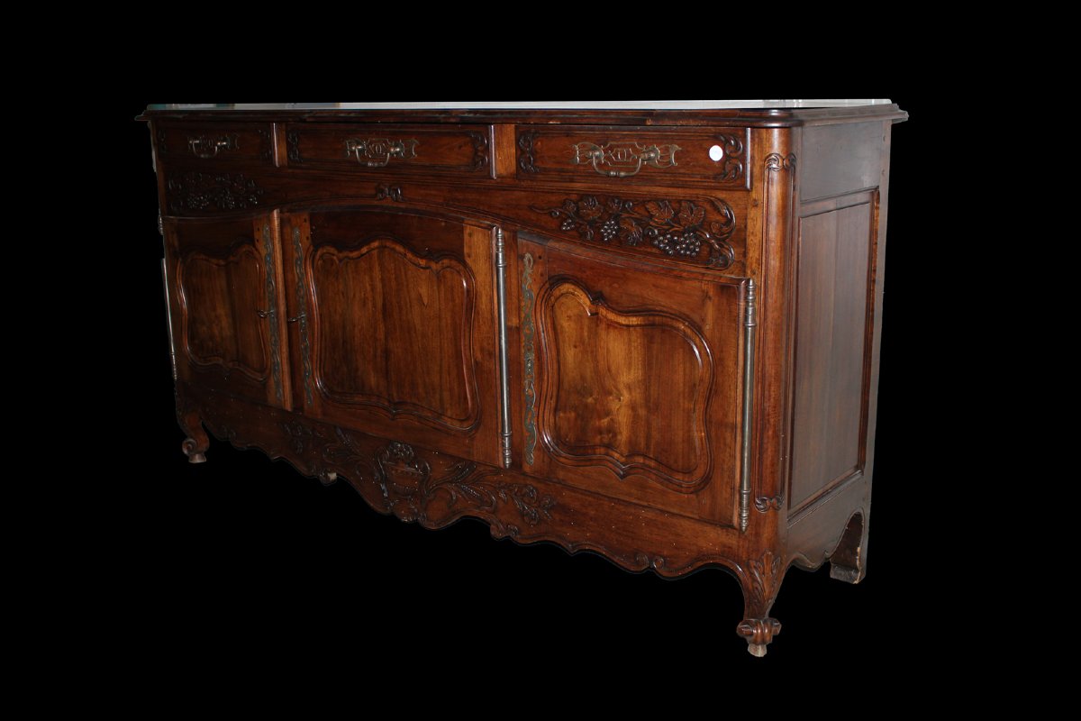 Buffet français en merisier foncé – fin du XIXe siècle, style provençal-photo-2