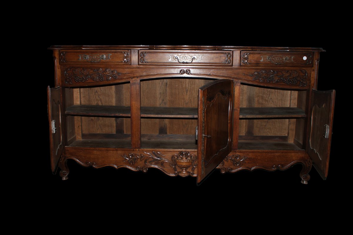 Buffet français en merisier foncé – fin du XIXe siècle, style provençal-photo-3