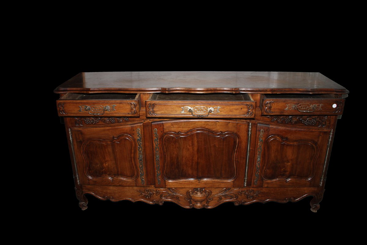 Buffet français en merisier foncé – fin du XIXe siècle, style provençal-photo-4