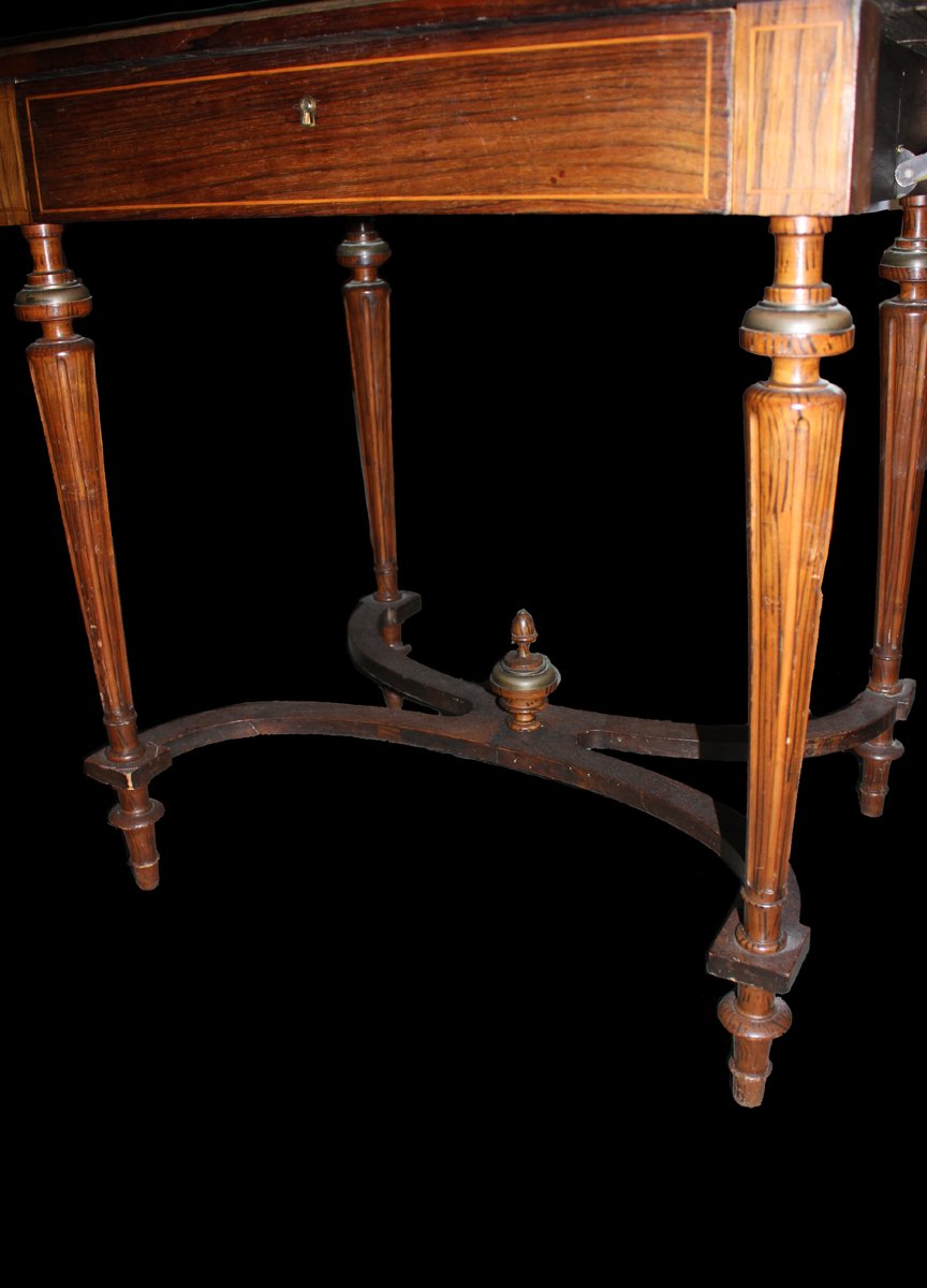 Louis XVI Style Winged Table – Second Half Of The 19th Century-photo-2