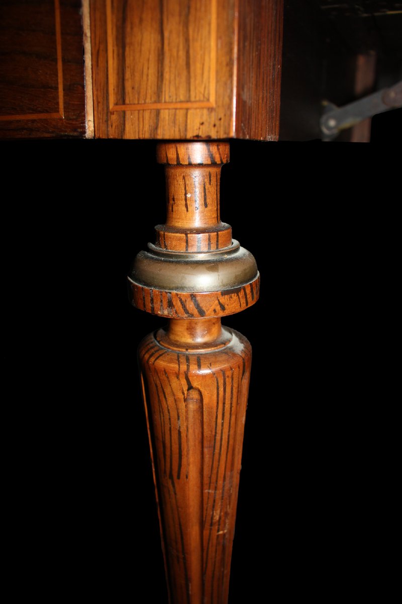 Louis XVI Style Winged Table – Second Half Of The 19th Century-photo-3