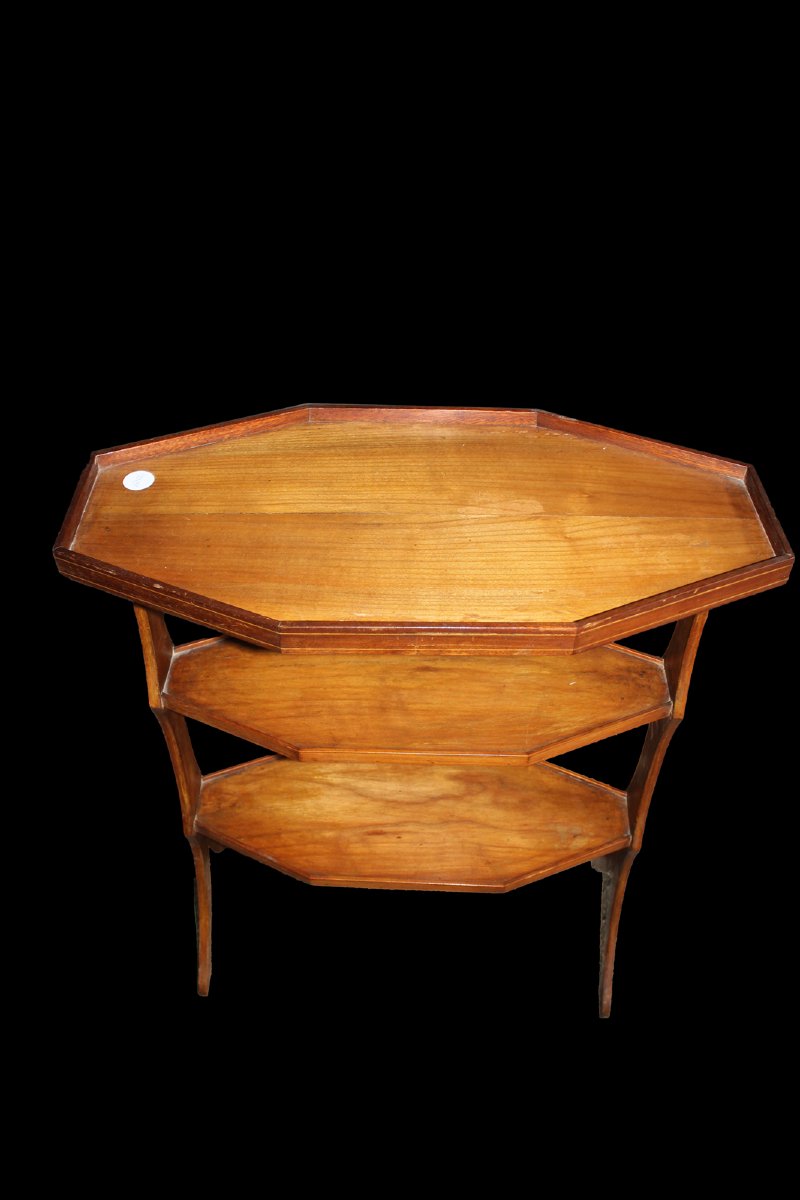 Three-tier Provencal-style Coffee Table – France, Late 19th Century-photo-2