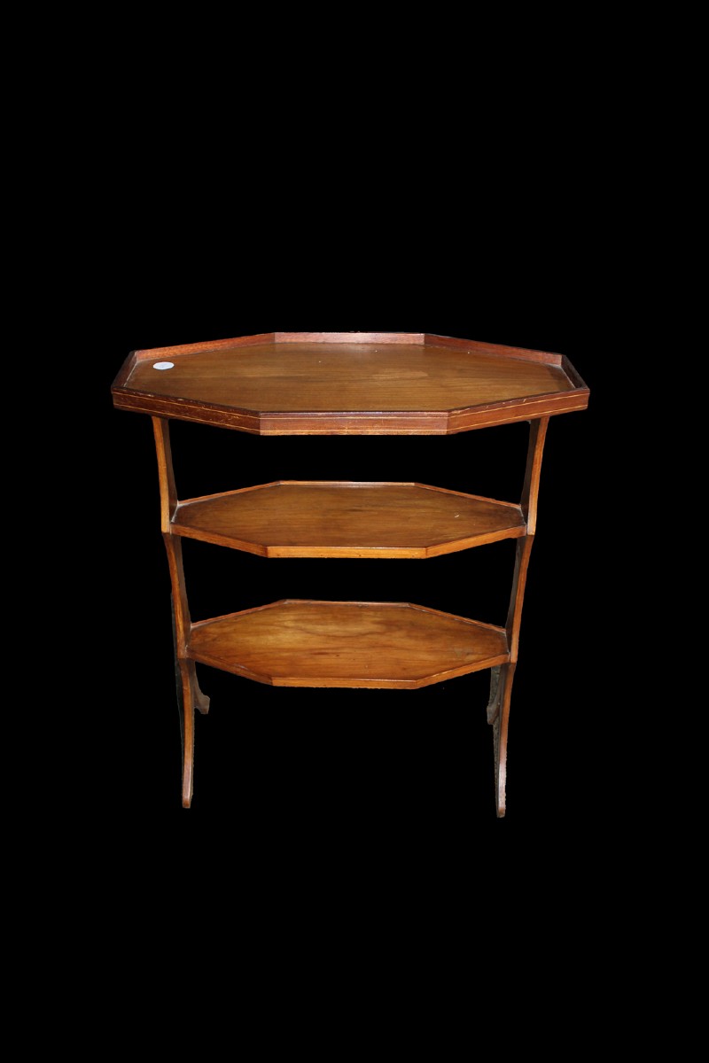 Three-tier Provencal-style Coffee Table – France, Late 19th Century