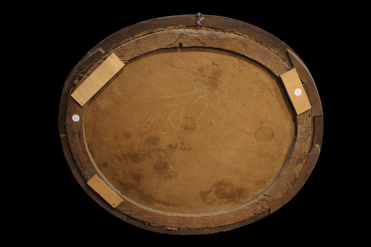 Oil On Canvas Depicting A Battle Scene - France - 17th Century-photo-4