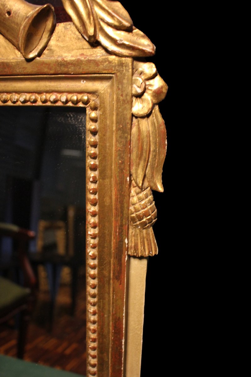 Louis XVI Style Gilded Wood Mirror – France, Second Half Of The 19th Century-photo-3