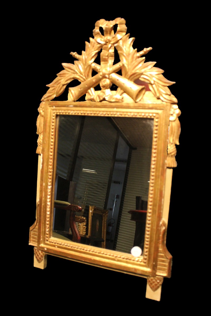 Louis XVI Style Gilded Wood Mirror – France, Second Half Of The 19th Century