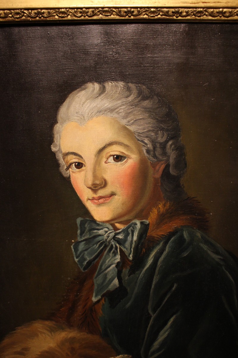 Oil On Canvas Depicting A Nobleman - 19th Century-photo-2