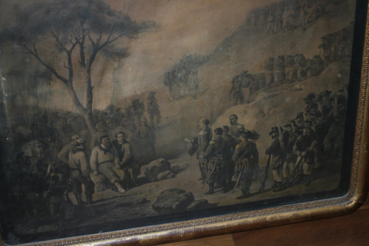 Paire de Gravures Italiennes Représentant des Scènes de Bataille, Fin XVIIIe – Début XIXe Siècl-photo-4