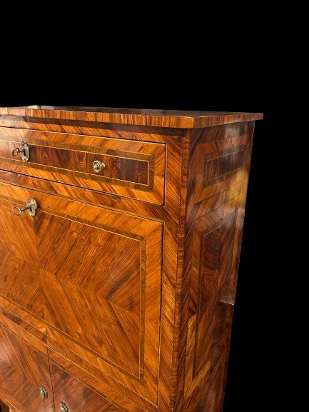 French Louis XVI Secretaire In Bois De Rose – Second Half Of The 18th Century-photo-2