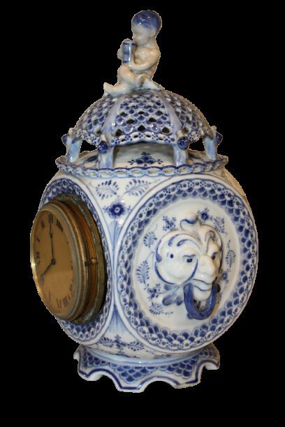 Royal Doulton English Porcelain Clock With Zenith Movement – Second Half Of The 19th Century-photo-2