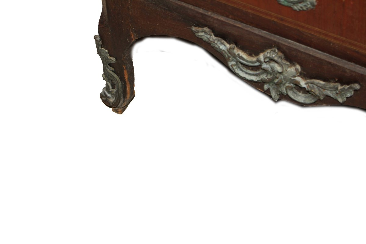 Small French Transitional Semainier In Bois De Violette – 6 Drawers, 19th Century (restoration -photo-4
