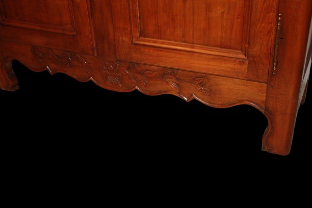 Large French Provençal Two-door Bookcase In Oak – Late 19th Century-photo-4