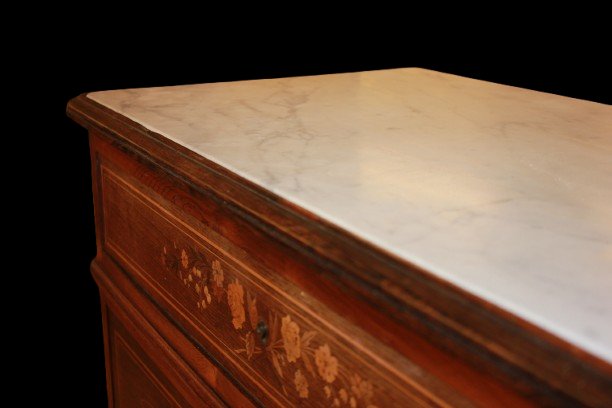 Semainier français en palissandre – Style Charles X, fin du XIXᵉ siècle-photo-2