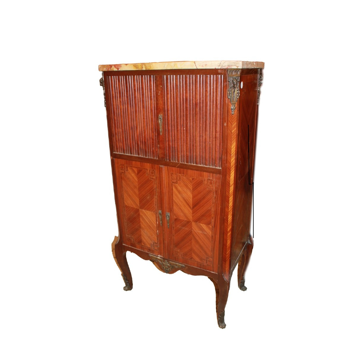 Petit cabinet français en bois de violette – Style Louis XV, seconde moitié du XIXᵉ siècle