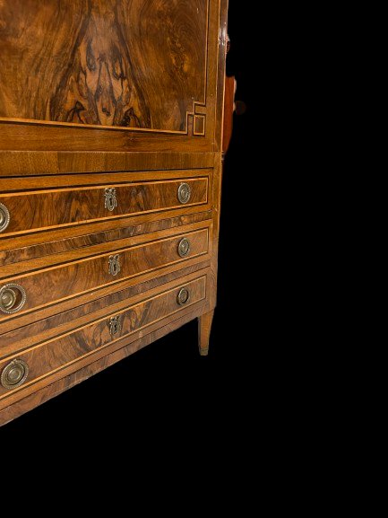 Secrétaire français style Louis XVI en noyer – Début du XIXᵉ siècle-photo-3