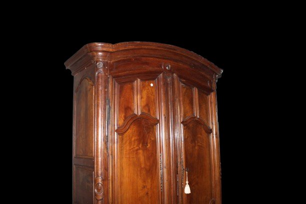 Grande Armoire Française du XVIIIe Siècle en Noyer – Style Provençal (Fin 1700)-photo-1