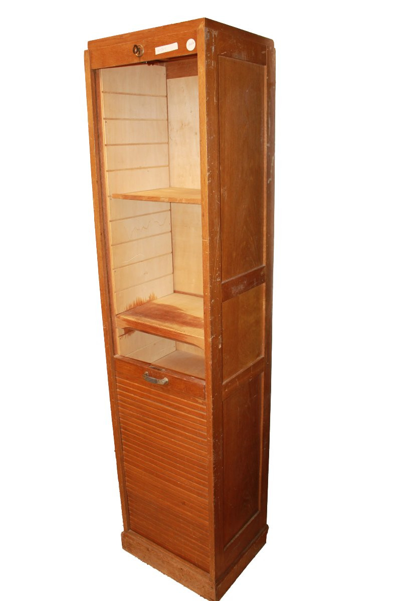 Meuble de Bureau Français – Début XXe Siècle, Bois de Chêne-photo-3