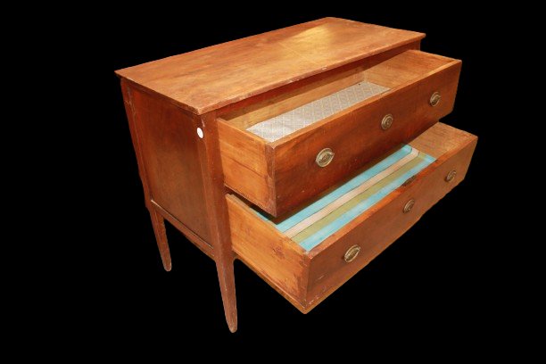 Commode Italienne Louis XVI en Noyer – Seconde Moitié XVIIIe Siècle-photo-4