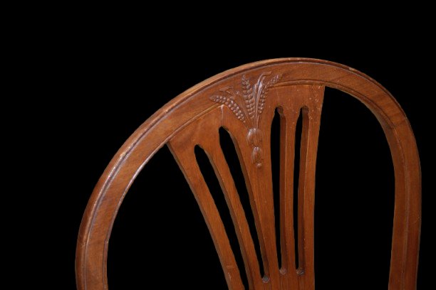 Ensemble de 4 Chaises Françaises en Noyer – Seconde Moitié XIXe Siècle-photo-3