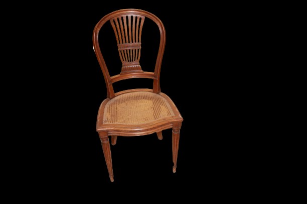 Ensemble de 6 Chaises Françaises Style Louis XVI en Noyer – XIXe Siècle