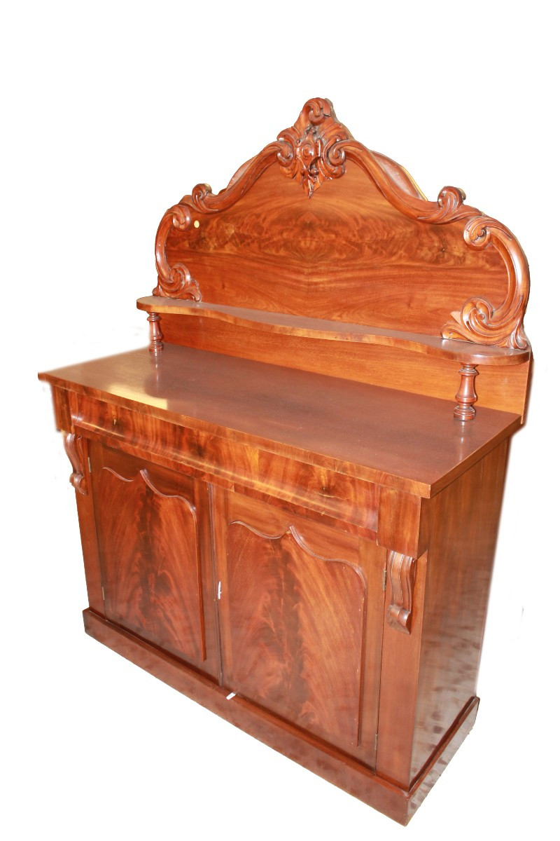Northern European Biedermeier Mahogany Cabinet With Top Structure – Mid 19th Century-photo-1