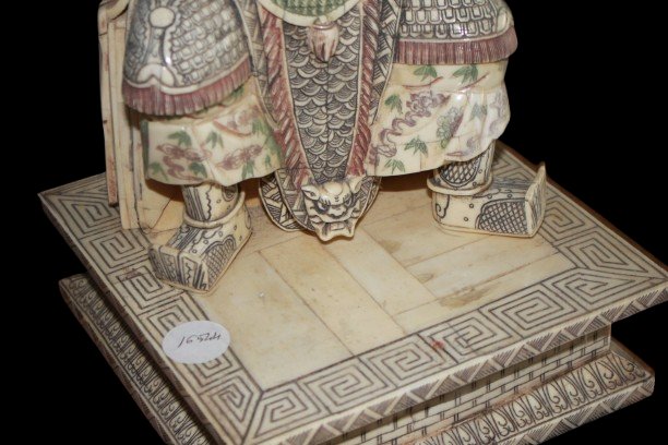 Pair Of Chinese Mammoth Ivory Sculptures – 20th Century-photo-6
