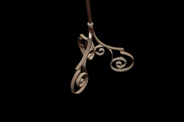 Lampadaire en Fer Forgé Style Art Nouveau – Fin XIXe / Début XXe Siècle-photo-3