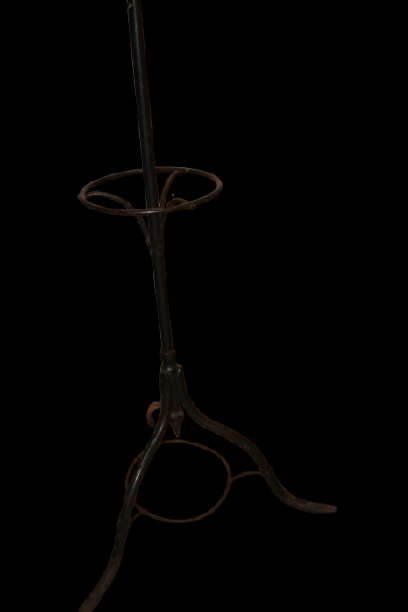 Porte-Manteau Italien Ancien en Fer Forgé – XIXe Siècle-photo-3