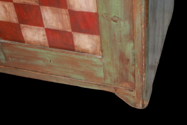 Tyrolean Painted Wardrobe, Late 19th Century-photo-1