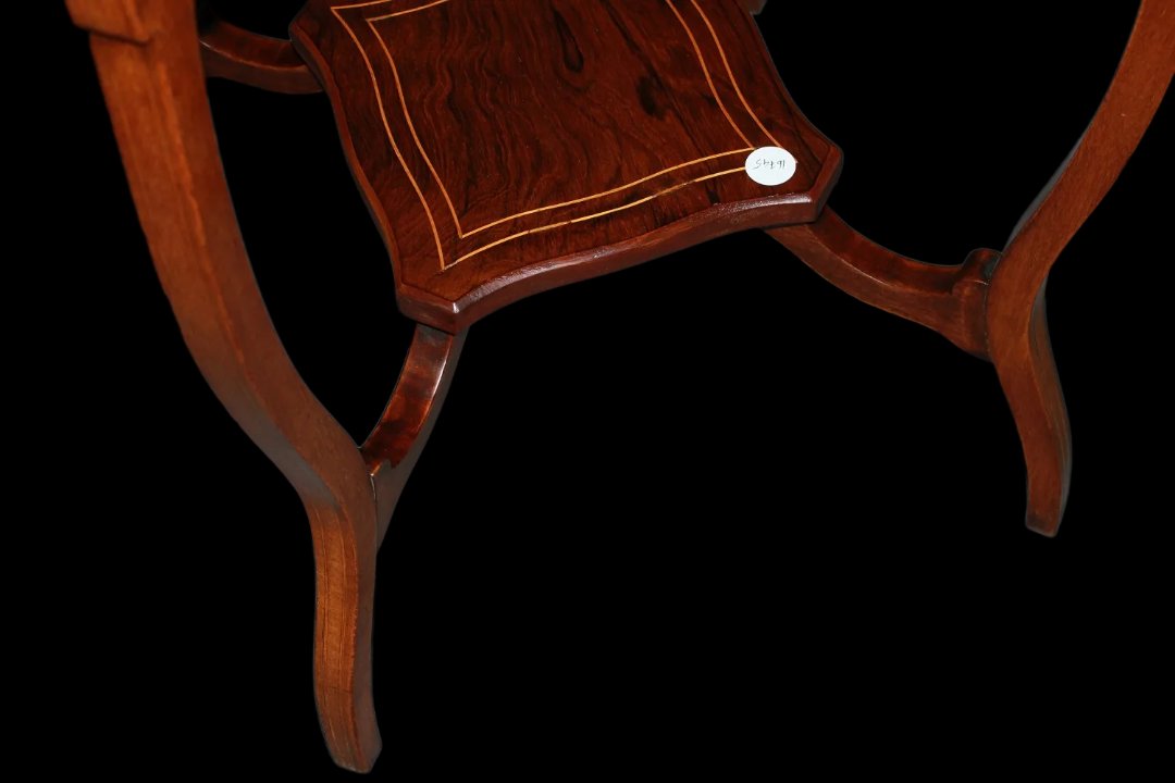 Victorian-style English Square Coffee Table With Inlay Work-photo-4