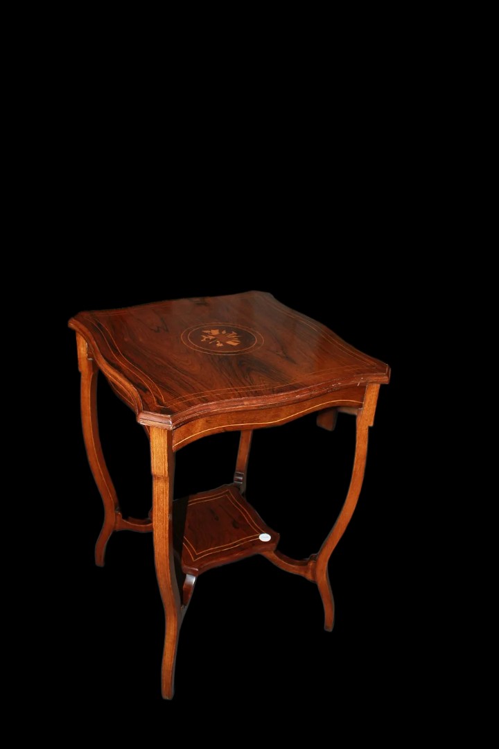 Victorian-style English Square Coffee Table With Inlay Work-photo-1