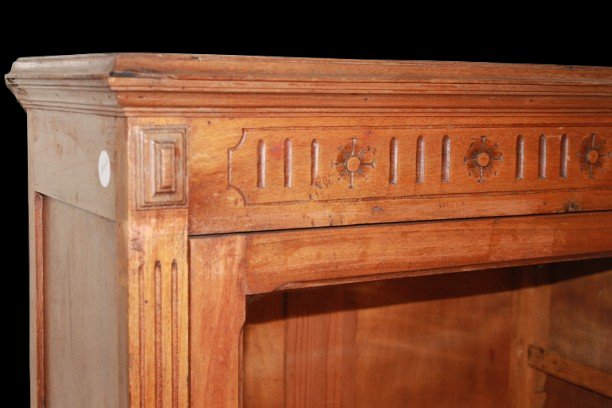Vitrine Française en Chêne à Une Porte – Fin XIXe Siècle, Style Rustique-photo-2