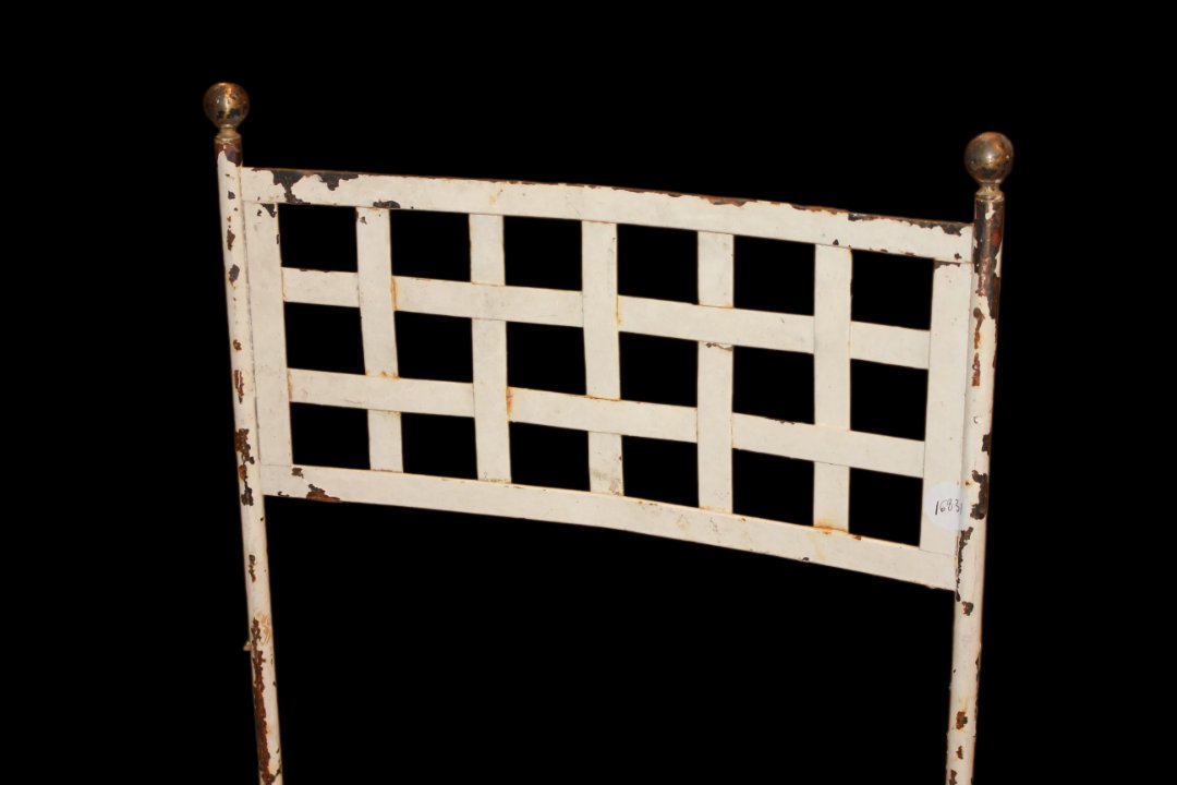 Set Of 4 Italian Iron Chairs From The Early 1900s-photo-3